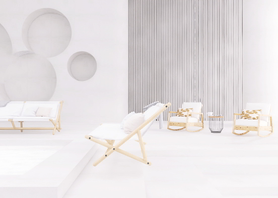 A white white room Design Rendering