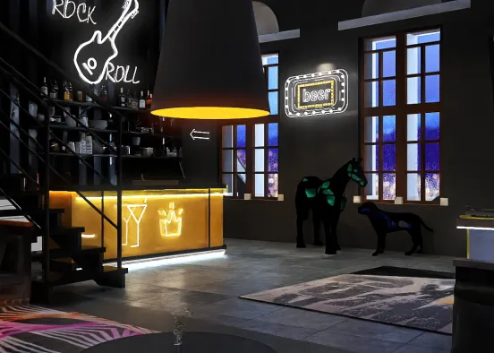 # É dia de rock, bebê! Renderização de Design