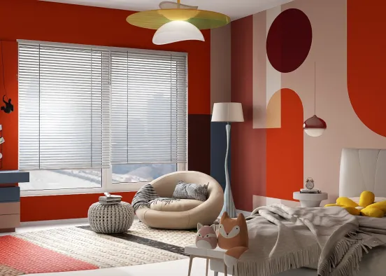 # Dormitorio 🔴🟦🔶 Renderização de Design