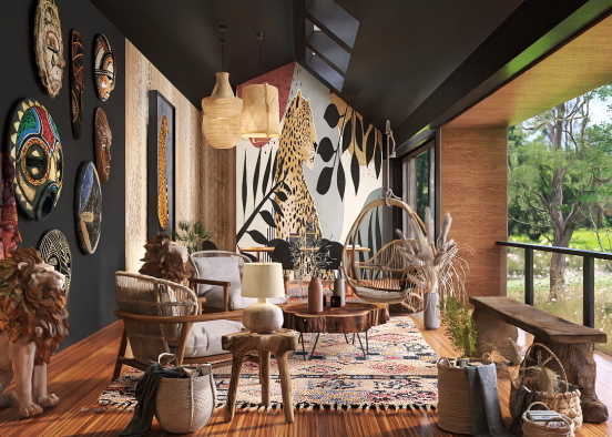 The Cheetah Lounge  Design Rendering