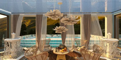 Poolside relaxation 