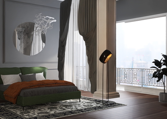 Simple design for bedroom Design Rendering
