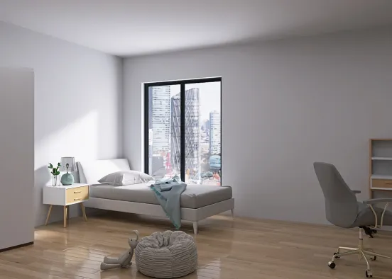 Bedroom in New York  Design Rendering