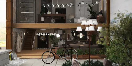 Nature Wood House 🌳🌿🏠🚲
