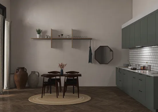 Simple kitchen! Design Rendering