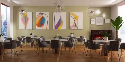 Senior Housing Dining Room 
