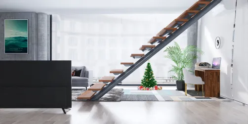 A room with ladder