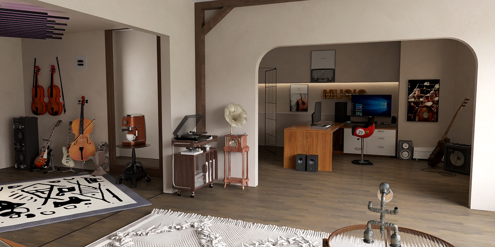 Studio de musique à la pointe de la technologie 