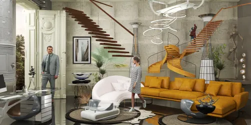 Down the up staircase.. mezzanine please