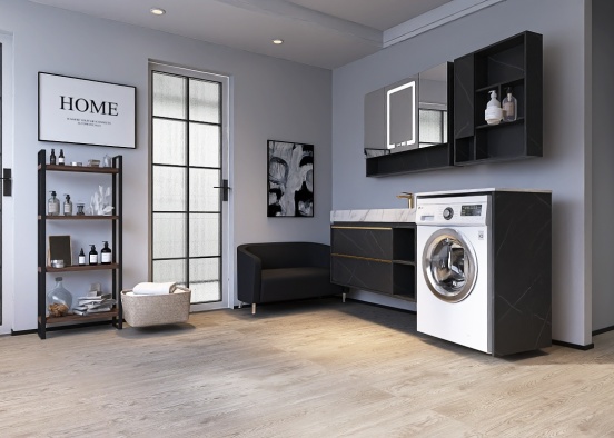 Clarke’s Laundry room ￼ Design Rendering