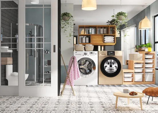 Laundry Room  Design Rendering