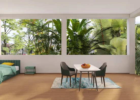 Colorful rainforest suite  Design Rendering