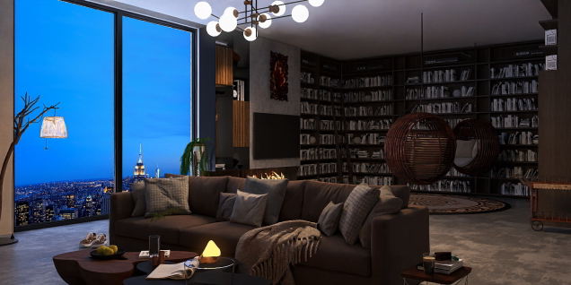 Library living room