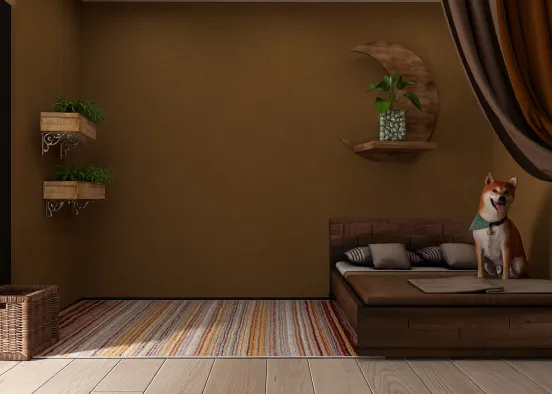 brown room<3 Design Rendering