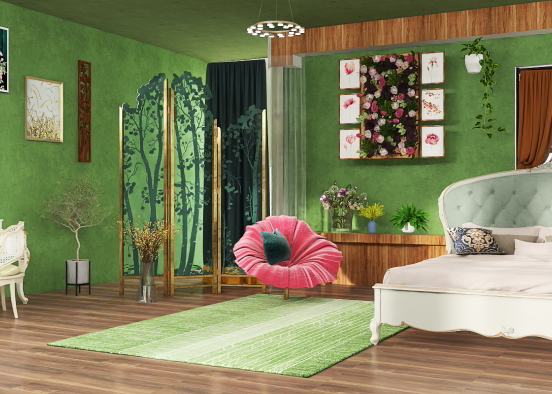 Beautiful Bedrooms : Enchanted Forest  Design Rendering