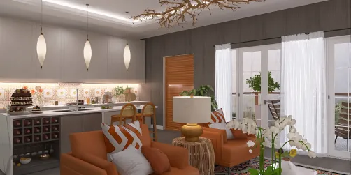 Burnt Orange Modern Boho 