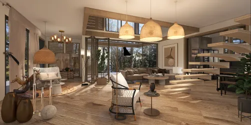 Warm, cozy living room idea 💡