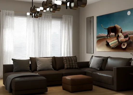 # Apartment Setting- BROWN Renderização de Design