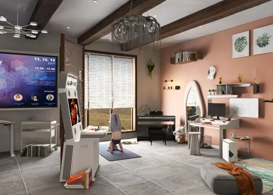 # work hard play hard Renderização de Design