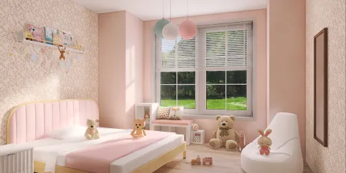 Cute Pink Kids Room