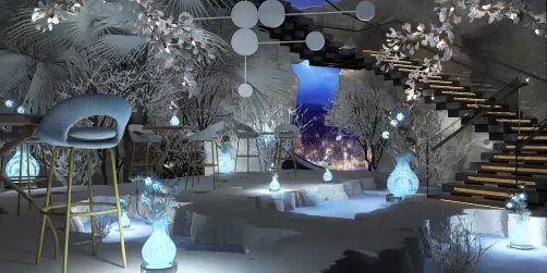 Ice Blue Cave Restaurant ❄️