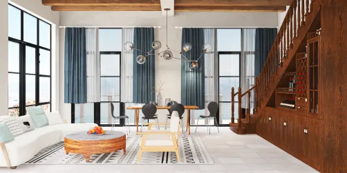 Dinning room by the sea