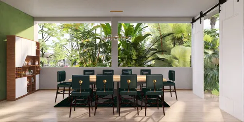 sala de estas verde