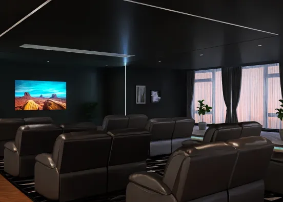 home theater  Design Rendering