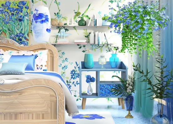 # Spring in Blue  Renderização de Design