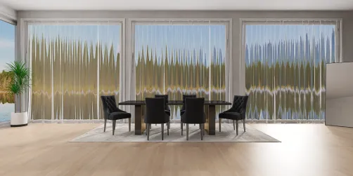 Outdoor view at dining room, 