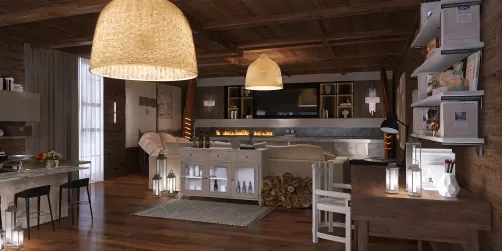 Cabin Modern Farmhouse Living Room✨