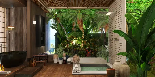 Baño al aire libre
