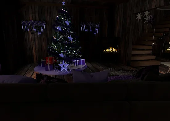 # Christmas Purple Renderização de Design
