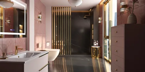 pretty powder room