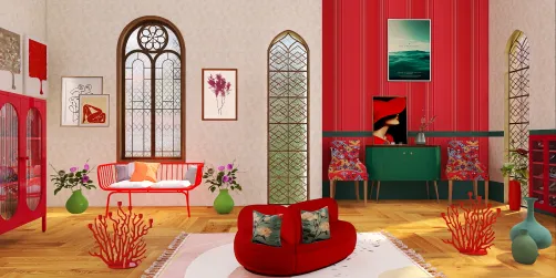 Shade of pinkish-purple room