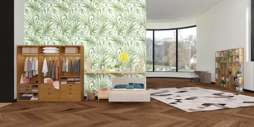 A pretty Adult bedroom .