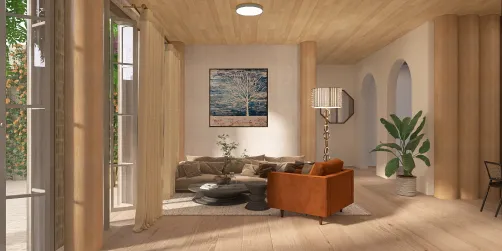 Minimalist formal living room