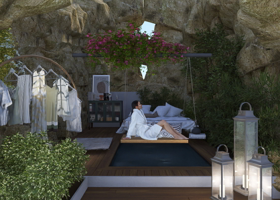 a dream girl cave 🛖🪨🌸🌿💕 Design Rendering