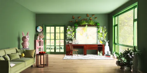 Easter bunny's spring home