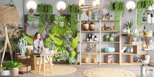 shop with natural cosmetics