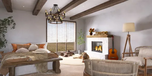 The master bedroom from my country cottage 