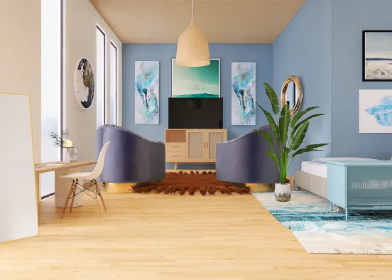 Beach bedroom ☀️ Design Rendering
