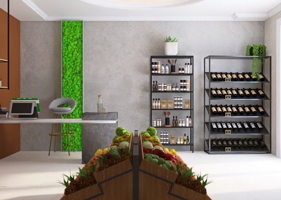 Grocery store 🥒🥥🥯 Design Rendering