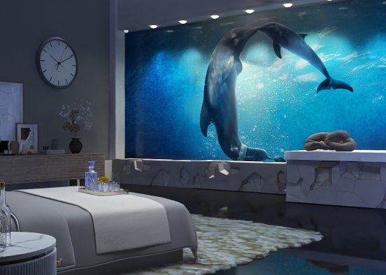 Aquarium Bedroom 💙💙💙 Design Rendering