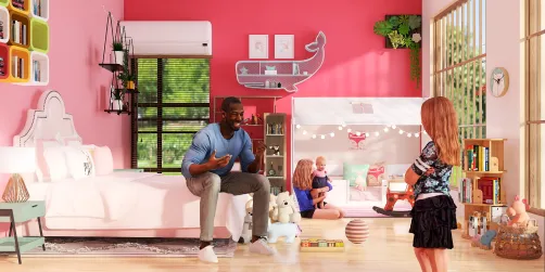 Gurls pink kids room