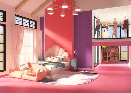 Barbie Bedroom Design Rendering