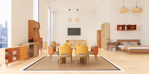 Open plan apartment