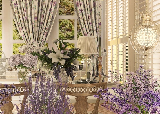 Lavender Fragrance in the Provence Afternoon Design Rendering