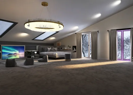 Luxury Room Design Rendering