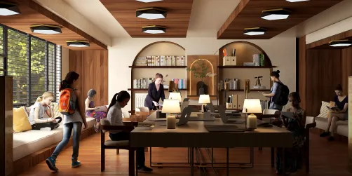 Sala de estudo e leitura 📚 